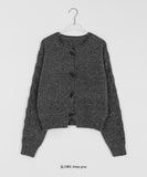 Modendi cable duffel crop cardigan