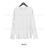 (UNISEX) Washed out Damage Oversized Long Sleeve