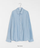 [unisex] Afugo Linen See-through Over Shirt