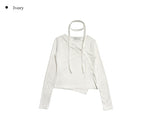 Dinto Muffler Unbalance Cardigan Set