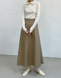 Turtleneck Ribbed Warmer T-Shirt
