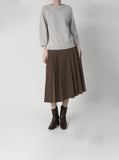 Plum Round Whole Garment Knit