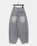 Gent Curve Balloon Wide Denim Pants