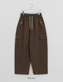Ryuson Cargo Cotton Banding Balloon Wide Pants