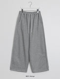 [unisex] Melanki side line brushed string banding jogger pants