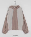 [unisex] Netijyu String Color Over Hood Wind Jacket