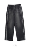 CUT-OFF WIDE DENIM