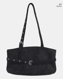 Mokit Suede Belt Shoulder Bag