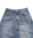 CROSS LINE MIDI DENIM SK