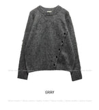 Polup Wool Slit Button Knit