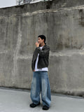 Vintage Crack Suede Jacket