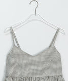 Metb Layered Check Sleeveless Blouse