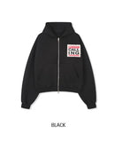 Collings Printed Crop Hoodie