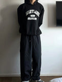 Londer Color Scheme Nylon Hood Sweatshirt