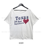Texas Cut Off Shoulder Short Sleeve