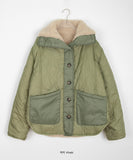 Ecoff High Neck Quilted Wool Padding