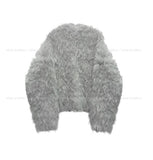 Puppy Hairy Wool Knit Cardigan