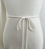 Luna Diagonal Unbalance Rib Knit (Strap Set)