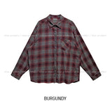 Posi smooth overfit checked shirt
