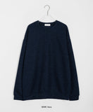 [unisex] Cornmeal Round Color Knit Sweatshirt