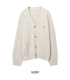 Wappen Cable V-Neck Cardigan