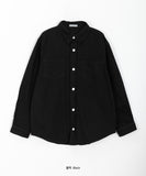 Pure cotton pocket collar shirt jacket