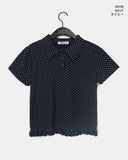 [MADE] Seju Dot Collar Frill Short Sleeve T-Shirt