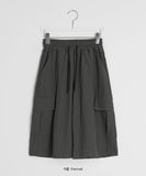 Teles Nylon Banding Cargo Bermuda Pants