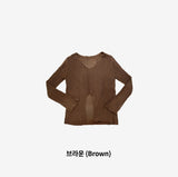 Elpini  V See-Through Knitwear