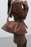 Beuanneu Suede Shoulder Crossbody Bag