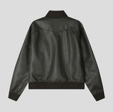 BOD High-neck Leather Jacket