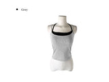 Orton Fake Layered Color Matching Lace Halter Layered Cap Sleeveless