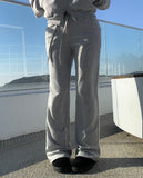 [A/M] Living Back Pocket Slim Bootcut Training Pants