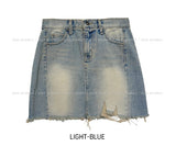 Mono Vintage Denim Mini Skirt
