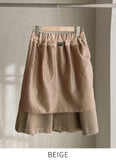 Piche Pintuck Pleat Banding Skirt