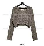 Drom Summer Lip Neck Cropped Knitwear