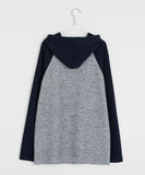 [BAONHAUS] Benas ribbed color matching raglan hoodie