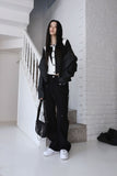 zipper chain shoulder bag