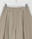 Sinmis Banding Incised Cotton Bermuda Pants