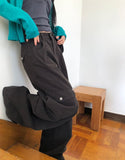 Bridin Double Pocket Strap Washed Cargo Pants