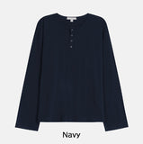 Deck Stitch Henley Neck Long Sleeve Tee
