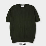 Roel Cable Round Short Sleeve Knit