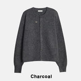 Mellow tone wool cardigan