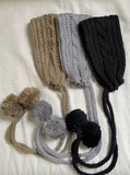Zling Cable Knitt Bell Ear Muff