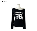 Turns 38 One-Off Number Lettering Long Sleeve T-Shirt