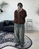 Beos Siwa Washing Banding Denim Pants