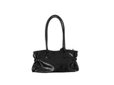 Fes Eyelet Buckle Leather Shoulder Bag