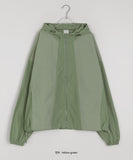 [unisex] Netijyu String Color Over Hood Wind Jacket