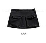 Pou Zipper Utility Pocket Skirt Pants