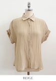 Ethel Cool Linen Roll-up Short Sleeve Shirt